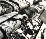 Black and White Pop Art Drapery and Sofa Fabric - Image 6