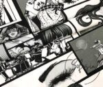 Black and White Pop Art Drapery and Sofa Fabric - Image 7