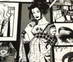 Black and White Pop Art Drapery and Sofa Fabric - Image 8