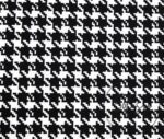 Black and White Small Houndstooth Pattern Fabric