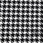 Black and White Small Houndstooth Pattern Fabric