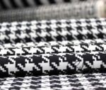 Black and White Small Houndstooth Pattern Fabric - Image 6