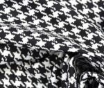 Black and White Small Houndstooth Pattern Fabric - Image 7