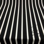 Black and White Striped Fabric