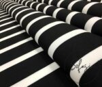 Black and White Striped Fabric - Image 8