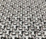 Black and White Women Patterned Sofa and Curtain Fabric - Image 4