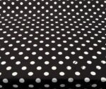 Black Background Large Polka Dot Fabric - Image 4