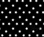 Black Background Scattered Star Fabric