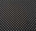 Black Background Small Dot Fabric