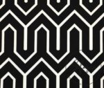 Black Fabric with Geometric Mountain Pattern - Image 8