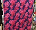 Black Fabric with Pink Camel Sole Pattern - Image 5