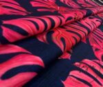 Black Fabric with Pink Camel Sole Pattern - Image 7