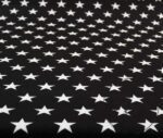 Black Fabric with White Stars - Image 3