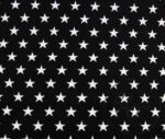 Black Fabric with White Stars