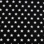 Black Fabric with White Stars