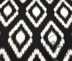 Black Ground Ikat Fabric - Image 3