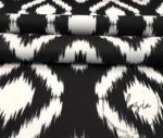 Black Ground Ikat Fabric - Image 6