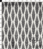 Black Ikat Patterned Sofa Fabric - Image 3
