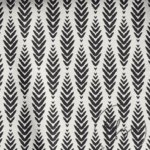 Black Ikat Patterned Sofa Fabric