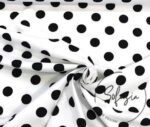Black Large Dot Black Fabric (Curtain and Sofa Fabrics)