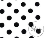 Black Large Dot Black Fabric (Curtain and Sofa Fabrics) - Image 5