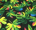 Black Linen Camel Sole Patterned Fabric - Image 7
