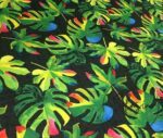 Black Linen Camel Sole Patterned Fabric - Image 8