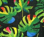 Black Linen Camel Sole Patterned Fabric - Image 9