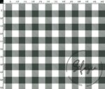 Black Mulberry Large Gingham Patterned Fabric