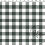Black Mulberry Large Gingham Patterned Fabric
