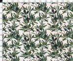 Black Olive Patterned Sofa and Curtain Fabric
