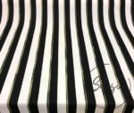 Black Striped Oil Painting Effect Fabric - Image 5