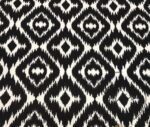 Black White Ikat Fabric - Image 3