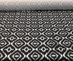 Black White Ikat Fabric - Image 4