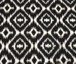 Black White Ikat Fabric - Image 8