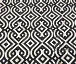 Black White Palace Geometric Fabric - Image 3