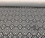 Black White Palace Geometric Fabric - Image 5
