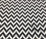 Black White Pixel Zigzag Fabric - Image 3