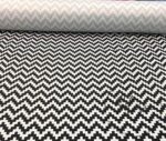 Black White Pixel Zigzag Fabric - Image 4
