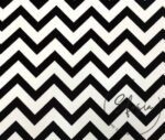 Black White Zigzag Upholstery Fabric