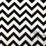 Black White Zigzag Upholstery Fabric