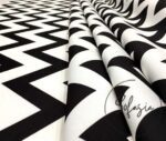 Black White Zigzag Upholstery Fabric - Image 6