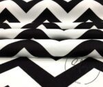 Black White Zigzag Upholstery Fabric - Image 7