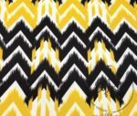 Black Yellow Arrows Patterned Fabric - Image 3