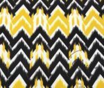 Black Yellow Arrows Patterned Fabric