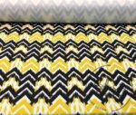 Black Yellow Arrows Patterned Fabric - Image 4