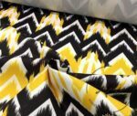 Black Yellow Arrows Patterned Fabric - Image 5