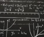 Blackboard Math Patterned Drapery and Sofa Fabric - Image 4
