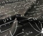 Blackboard Math Patterned Drapery and Sofa Fabric - Image 6
