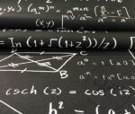 Blackboard Math Patterned Drapery and Sofa Fabric - Image 7